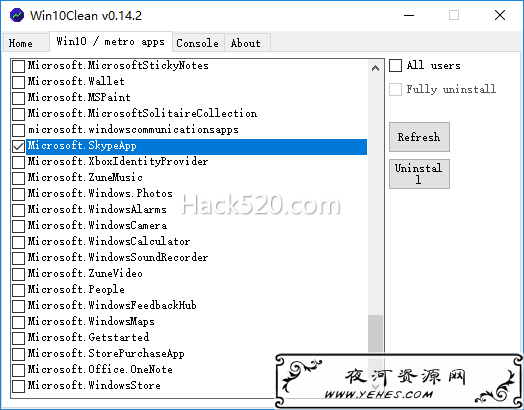 Windows10 精简 Win10Clean