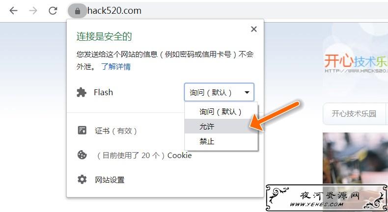  Chrome 允许 Flash