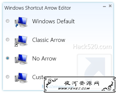 Windows Shortcut Arrow Editor