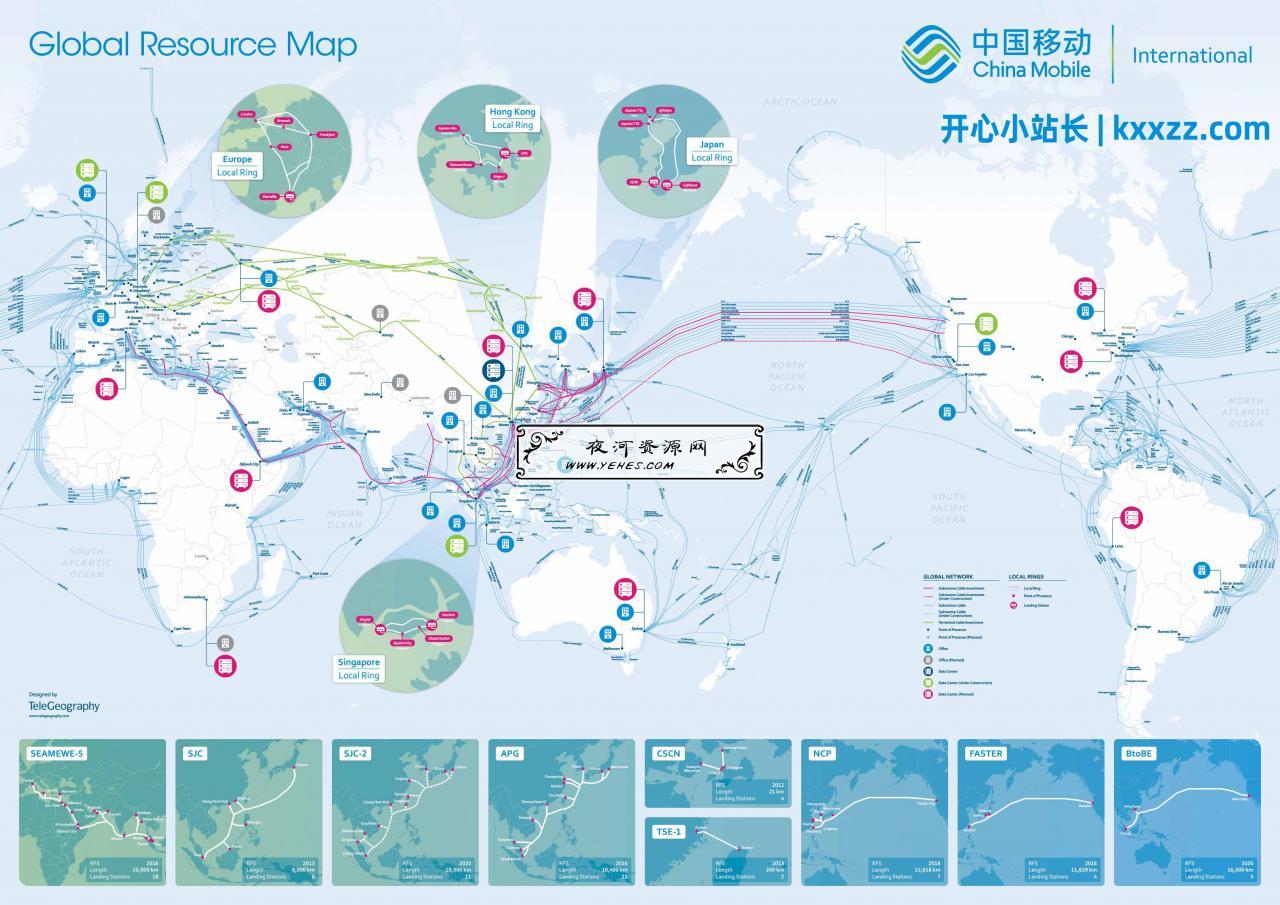 中国移动海缆地图