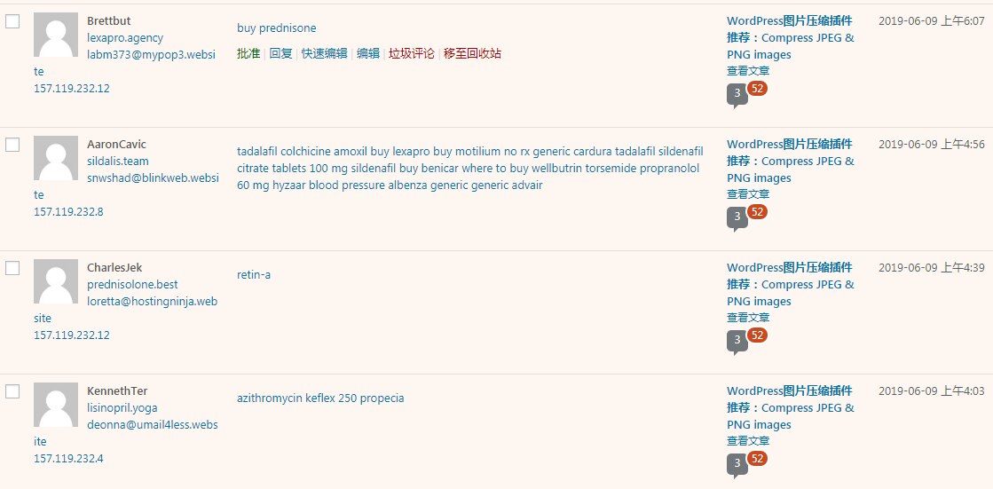 WordPress屏蔽海外非中文的垃圾评论