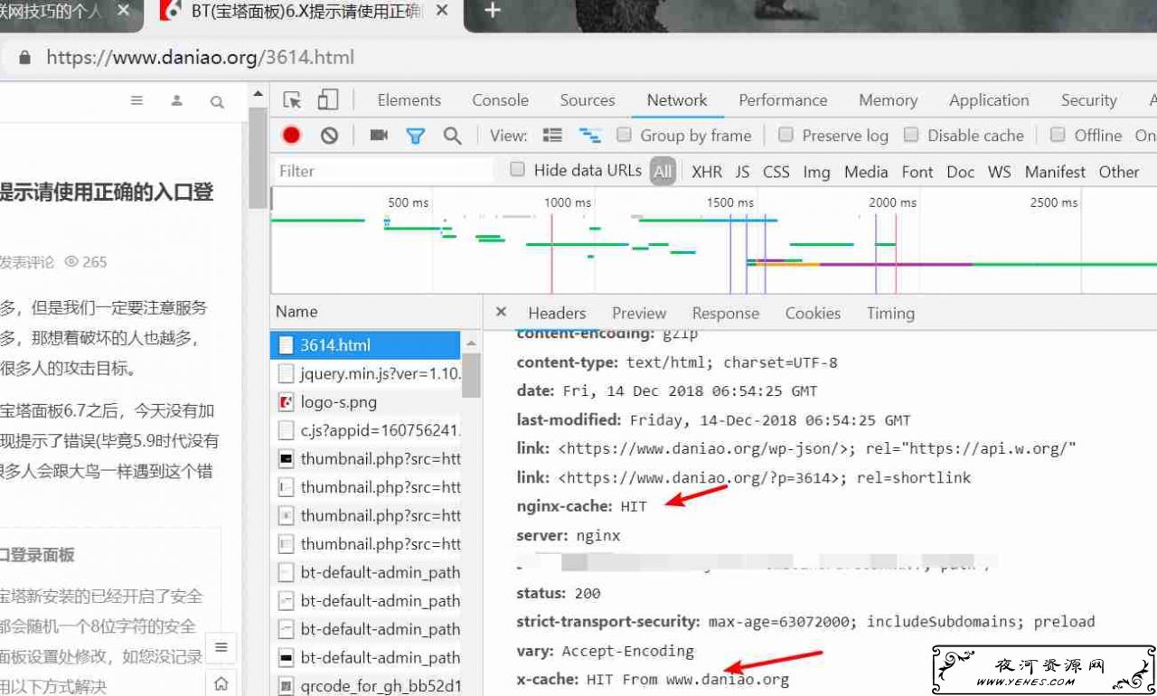 BT(宝塔面板)-WordPress开启Nginx fastcgi_cache缓存加速
