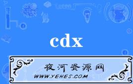 网络上的“cdx”是什么意思？