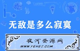 “无敌是多么寂寞”是什么意思？