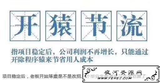 网络上的“开猿节流”是什么意思?