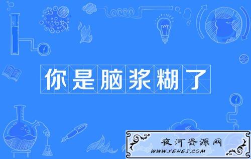 “你是脑浆糊了”是什么意思？