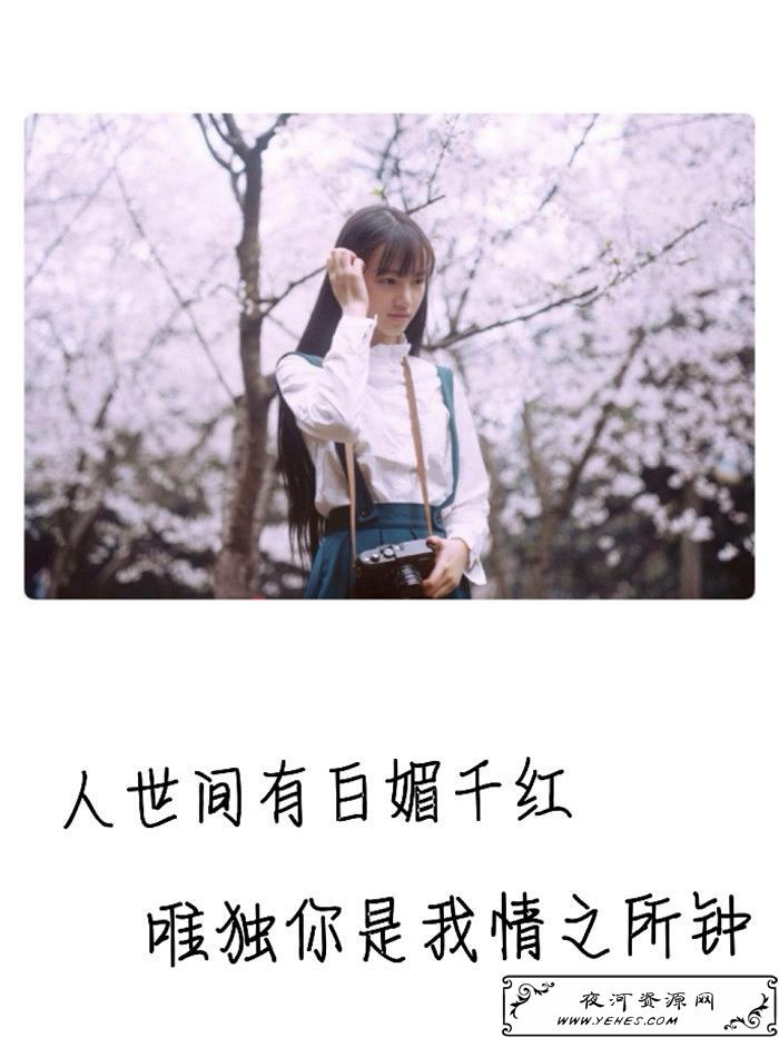 “人世间有千娇百媚,唯独你是我情之所钟”是什么意思？
