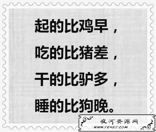 “起的比鸡早，睡的比狗晚”是什么意思？