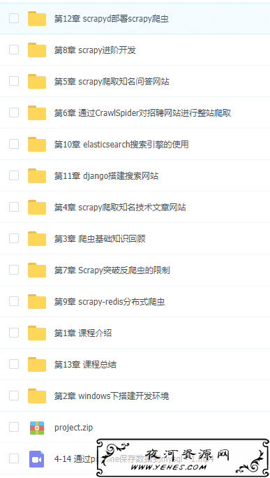 Python分布式爬虫必学框架Scrapy打造搜索引擎