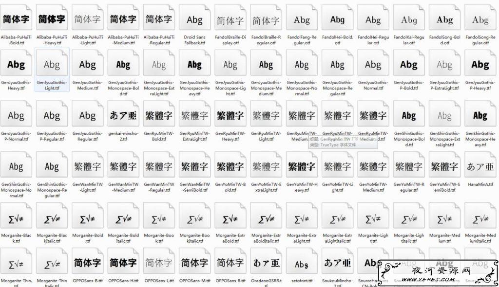 分享一百多个免费可商用的字体