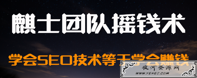 麒士团队摇钱术12：学会SEO技术等于学会赚钱