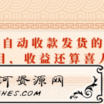 一个自动收款发货的赚钱项目，收益还算喜人！【视频教程】