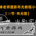 高峰老师光影实验室摄影专业布光教程小课【10节课+布光图】