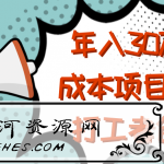年入30万的低成本项目，适合打工者创业！【视频教程】