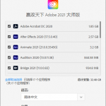 Adobe 2021 大师版 v11.3 Adobe全家桶绿色版