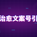 抖音治愈文案号引流课程 教你如何正确引流