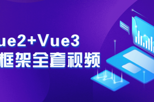 Vue2+Vue3前端框架全套视频 web前端工程师