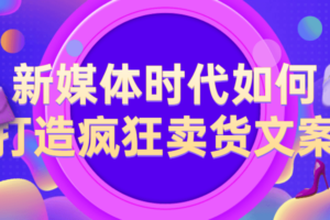 新媒体时代如何打造疯狂卖货文案