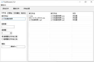 文件批量重命名工具 Freerename v5.2单文件版