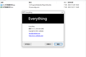 文件搜索工具 Everything v1.4.1.1016单文件版