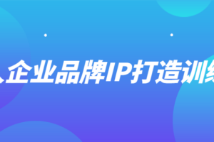 个人企业品牌IP打造训练营