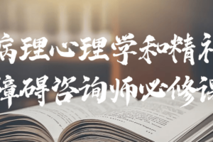 病理心理学和精神障碍咨询师必修课
