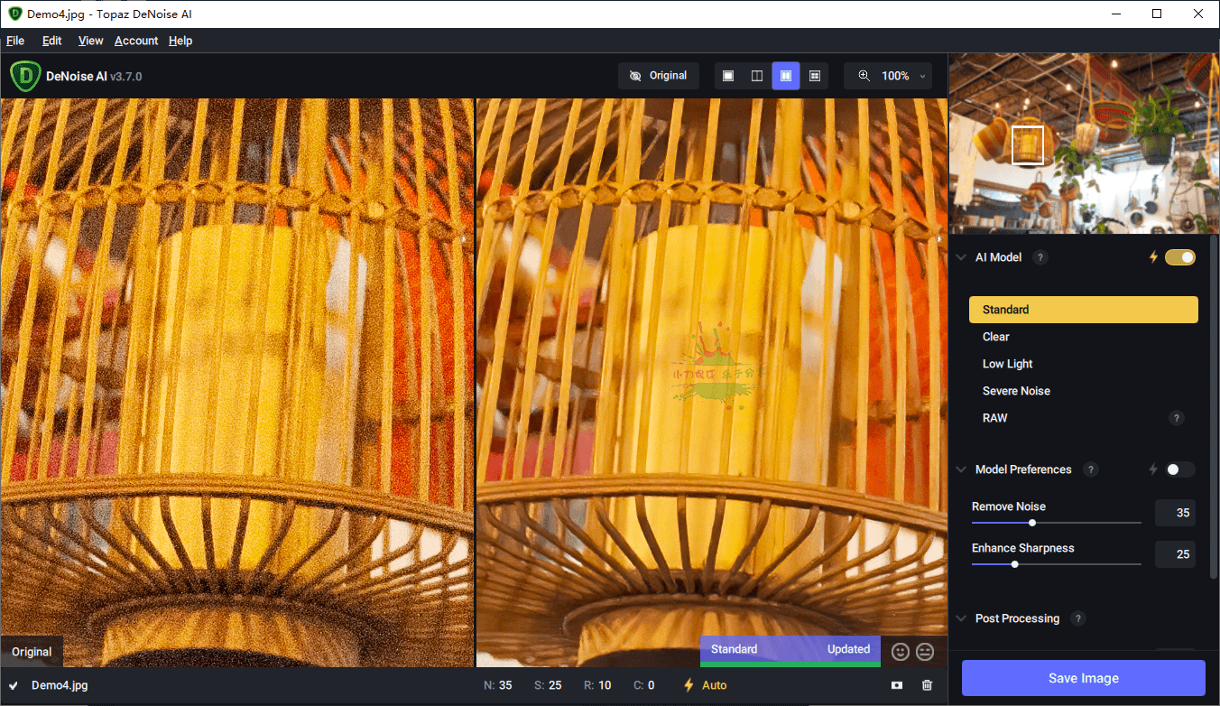 人工智能图像降噪软件 Topaz DeNoise AI v3.7.1便携版