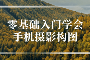 零基础入门学会手机摄影构图
