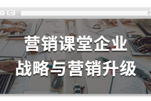 营销课堂企业战略与营销升级