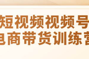 短视频视频号电商带货训练营