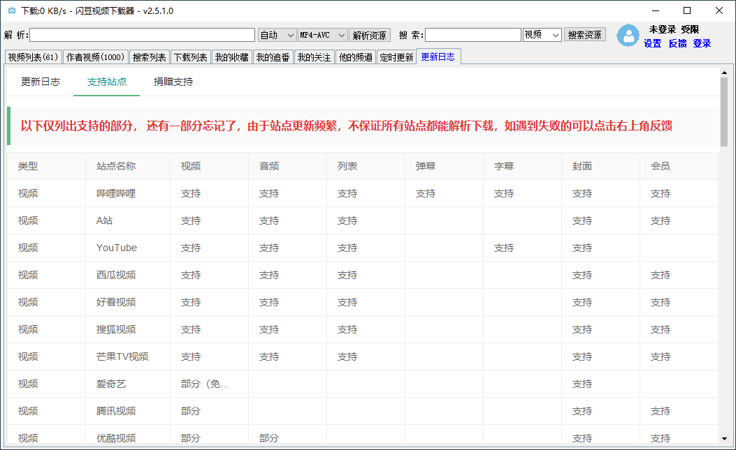 闪豆多平台视频下载器 v3.8.0 绿色版-1