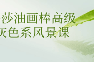 玛莎油画棒高级灰色系风景课