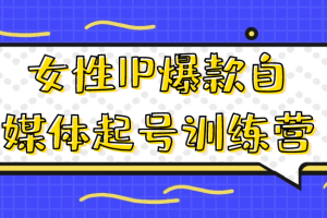女性IP爆款自媒体起号训练营
